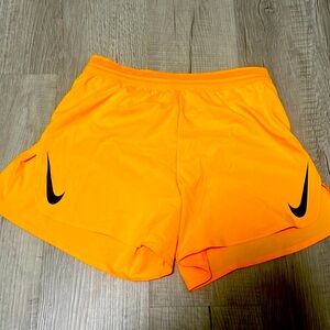 Nike AeroSwift Orange Shorts Womens Medium
